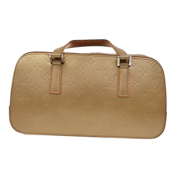 LOUIS VUITTON Shelton MM Hand Bag Monogram Mat Leather Gold M55177 34TA037 - Picture 3 of 16